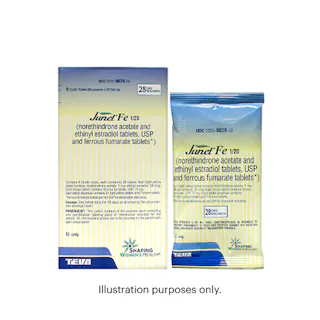 Image Illustrating 'Junel® Fe 1/20 (generic Loestrin® Fe)'