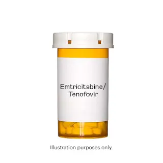 Image Illustrating 'Emtricitabine 200mg / Tenofovir Disoproxil Fumarate 300mg (generic Truvada®)'