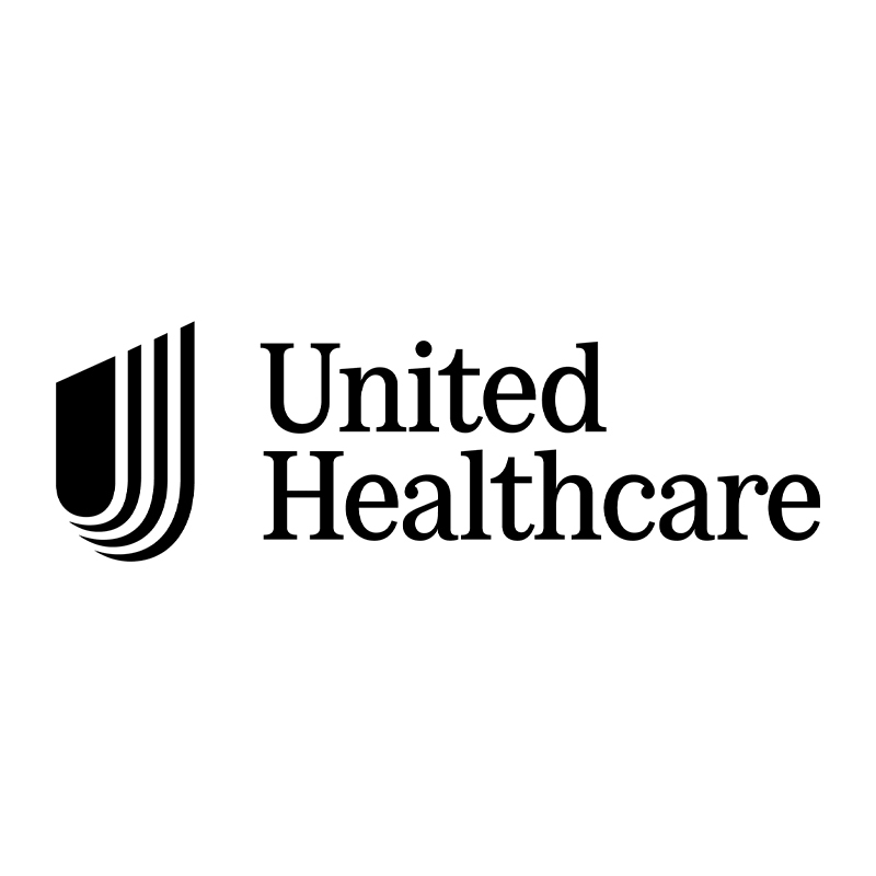 United Healthcare logo with a stylized shield icon on the left and the company name in black text on a white background.