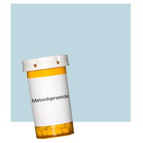 A prescription bottle labeled 