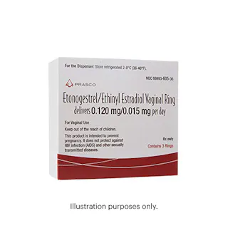 Image Illustrating 'Etonogestrel/ethinyl Estradiol Vaginal Ring (generic NuvaRing®)'