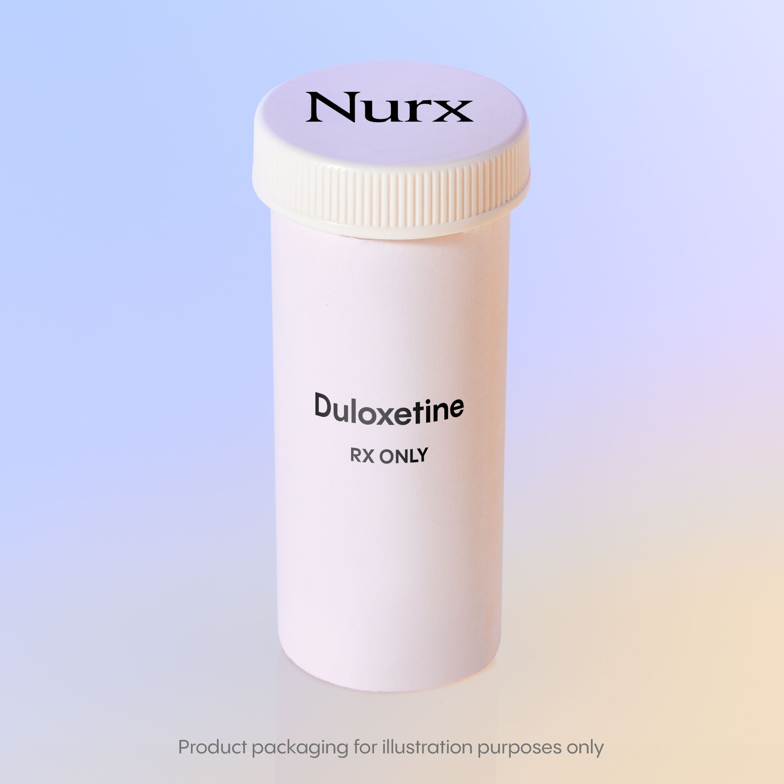 A white prescription bottle labeled 