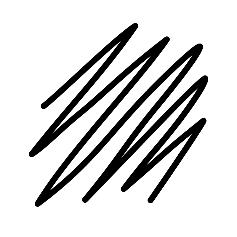 A series of black, wavy diagonal lines forming a scribble pattern on a gray background.