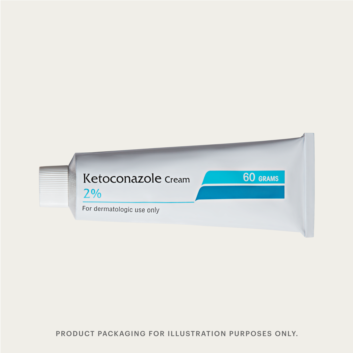 Tube of 2% Ketoconazole cream with Clindamycin, labeled for dermatologic use, 60 grams.