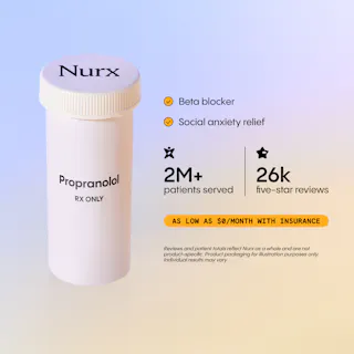 A white prescription bottle labeled 